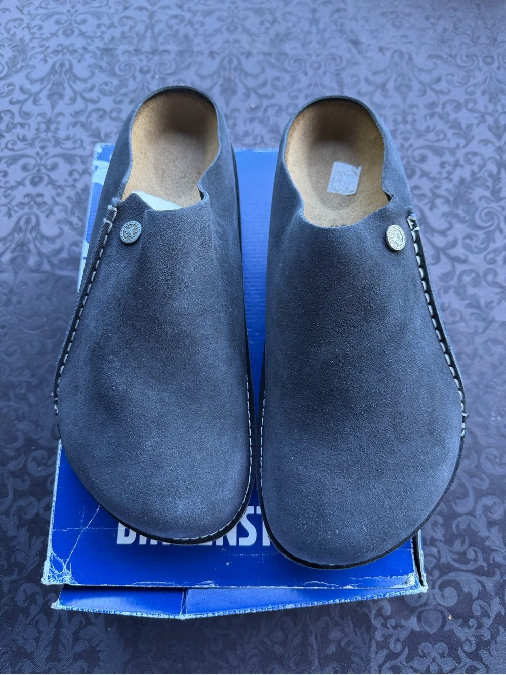 Birkenstock Zermatt Premium Midnight Suede Clogs Men 11 EU 44 Regular